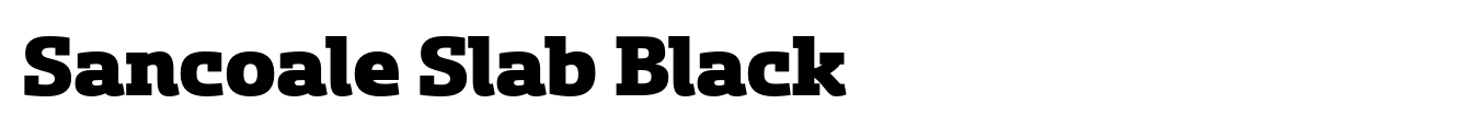 Sancoale Slab Black